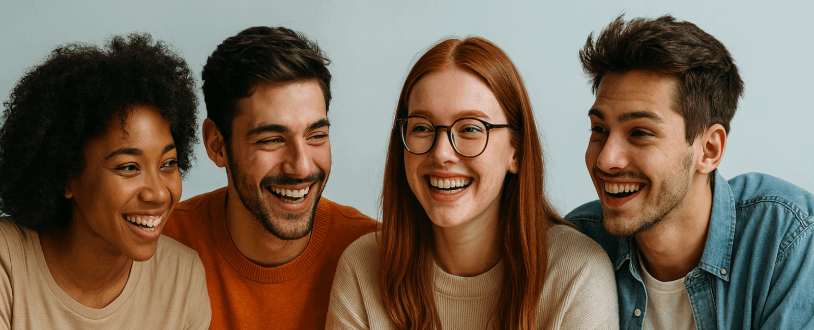 Header foto van de website je bent nooit alleen. een community voor jongeren, jongvolwassenen, volwassenen tot 50 jaar die zich eenzaam voelen of nieuwe contacten willen maken en nieuwe vriendschappen willen zoeken